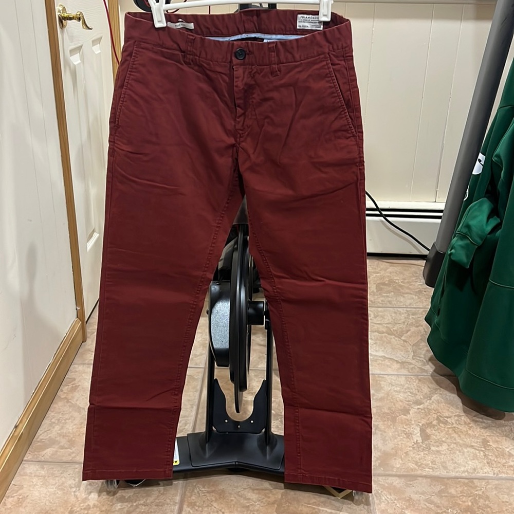 Men’s 7Diamonds Red Pants Slim Fit